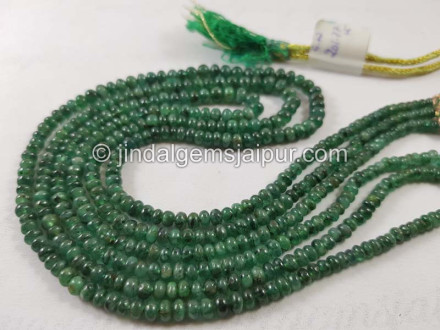 Emerald Shaded Smooth Roundelle Beads